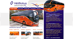 Desktop Screenshot of neobus.cz